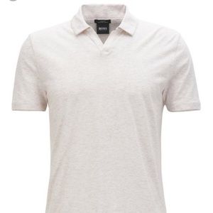 Hugo boss linen polo- slim fit